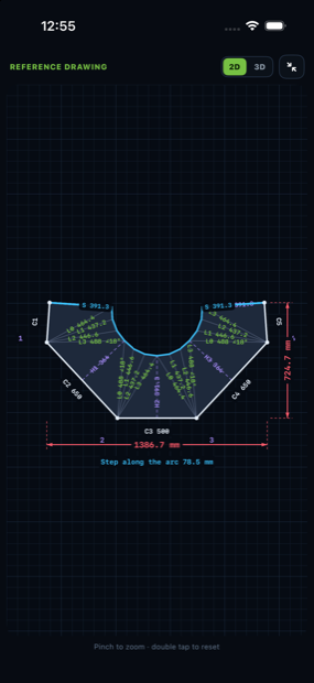 Square-to-round development